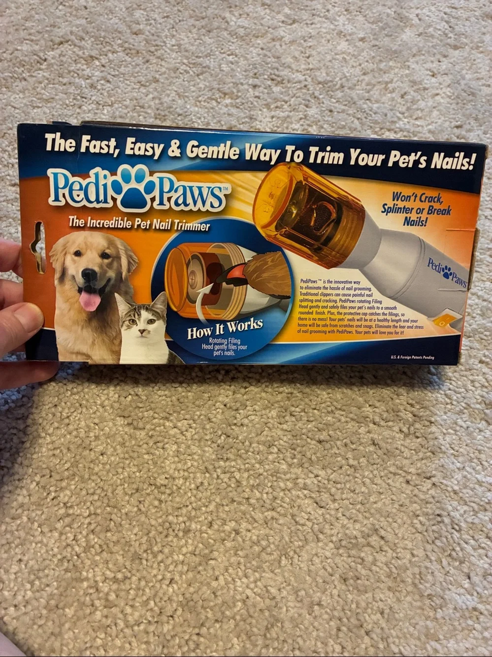 Pet Nail Trimmer - White & Amber